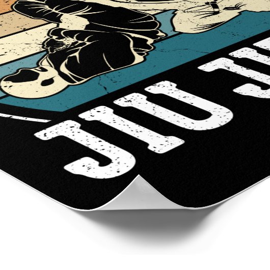 柔術ビッジ旧学校柔術レトロヴィンテージ ポスター (角)