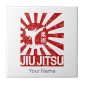 柔術ファイター日本のヴィンテージ武術芸術 タイル (正面)