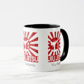 柔術ファイター日本のヴィンテージ武術芸術 マグカップ (正面右)