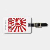 柔術ファイター日本のヴィンテージ武術芸術 ラゲッジタグ (正面横)