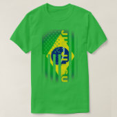柔術ブラジル統一された州国旗7 Tシャツ (デザイン正面)