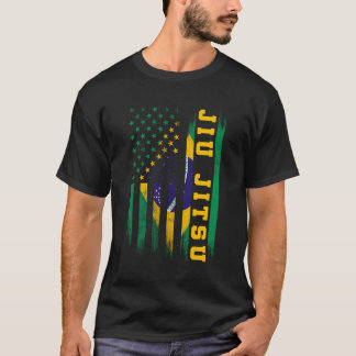 柔術ブラジルBjjブラジル統一された州国旗 Tシャツ