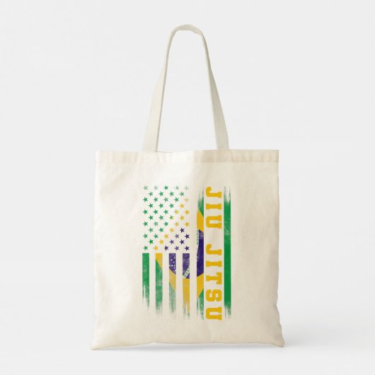 柔術ブラジルBjjブラジ統一されたル州国旗。 トートバッグ (裏面)