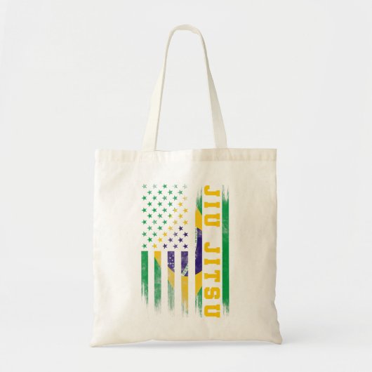 柔術ブラジルBjjブラジ統一されたル州国旗。 トートバッグ (正面)