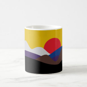 柔術ベルトの色ミニマル太陽 コーヒーマグカップ