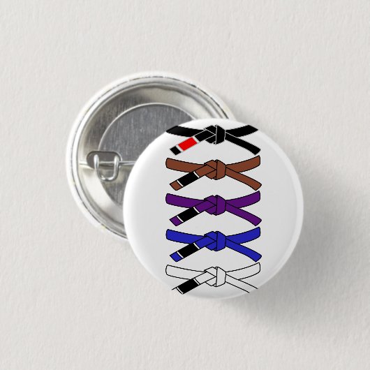 柔術ベルト 缶バッジ (正面&裏面)