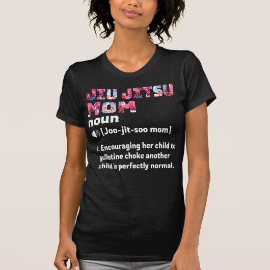 柔術ママ定義フローラ Tシャツ (正面)