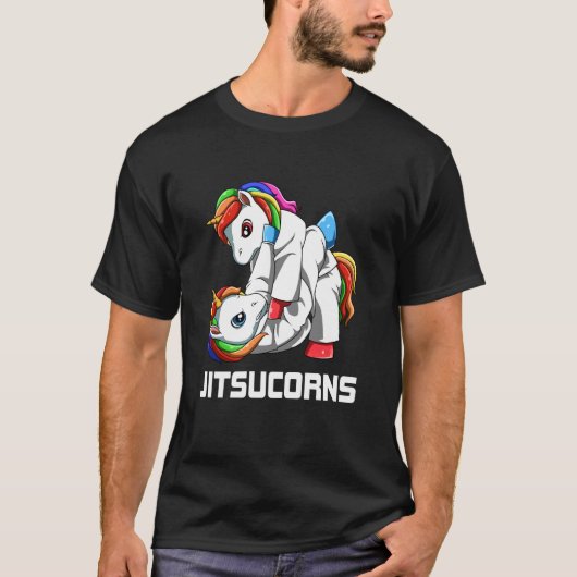 柔術ユニコーン寝技 Tシャツ (正面)