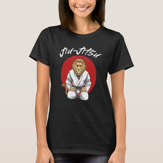 柔術ライオンブラジル柔術Mma大戦 Tシャツ (正面)