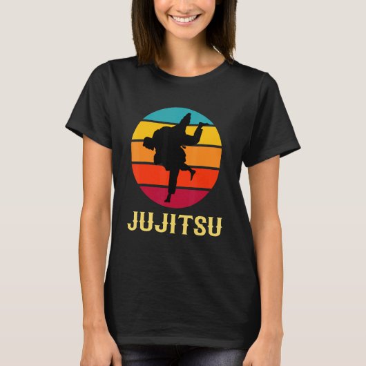 柔術ヴィンテージサンセット武術アーツスタイル Tシャツ (正面)