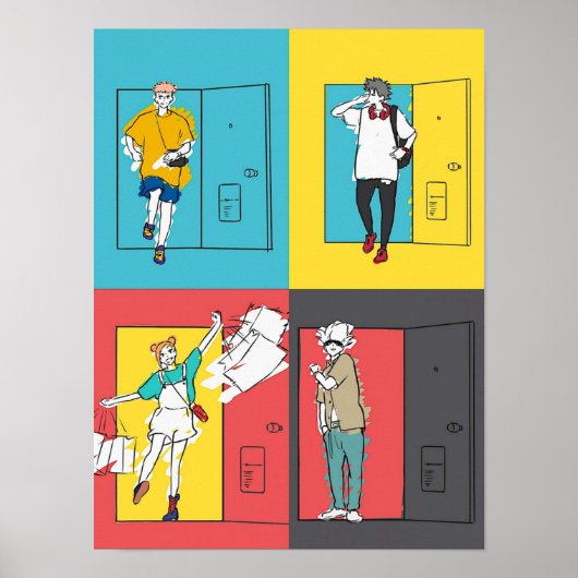 柔術回戦アニメドア踊りOutro ポスター (正面)