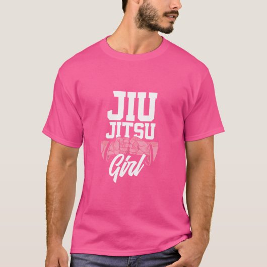 柔術実女おもしろい子柔術 Tシャツ (正面)
