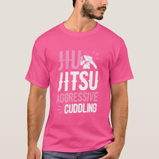 柔術実積極的なBbjグおもしろいラッピング Tシャツ (正面)