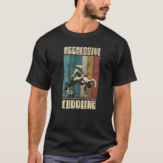 柔術実積極的BjjMma武術Figh Tシャツ (正面)