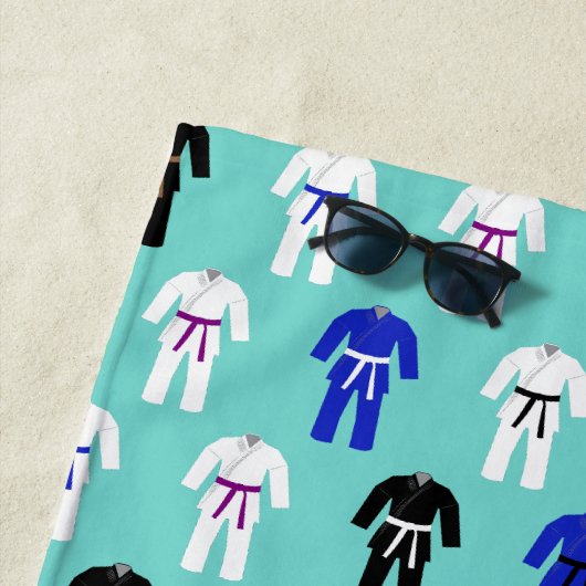 柔術柔術BJJ パーソナライズされた ビーチタオル (インサイチュ)