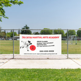 柔術武術芸術学校事業のパーソナライズ 横断幕