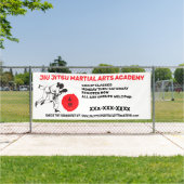 柔術武術芸術学校事業のパーソナライズ 横断幕 (インサイチュ)
