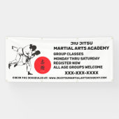柔術武術芸術学校事業のパーソナライズ 横断幕 (横)