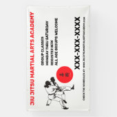 柔術武術芸術学校事業のパーソナライズ 横断幕 (縦)