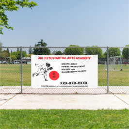 柔術武術芸術学校事業のパーソナライズ 横断幕