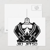 柔術 – ファイターが準備 ポストカード (正面/裏面)