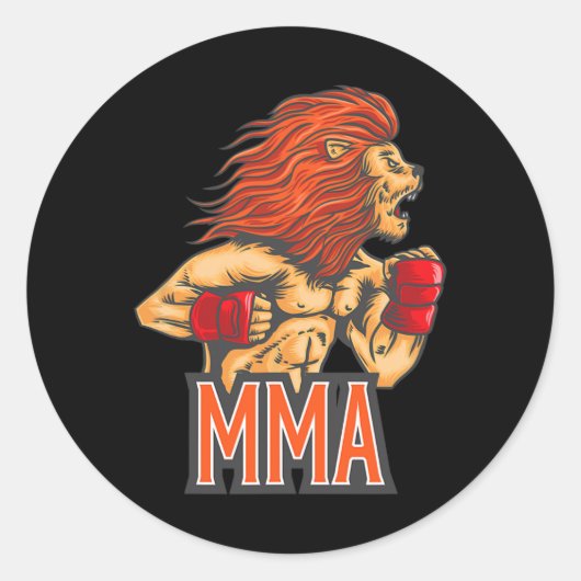 柔術、ボクシング、キックボクシング、MMA S ラウンドシール (正面)