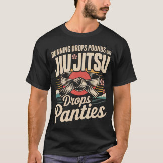 柔術 レトロ ヴィンテージ ランニング ダイエット Tシャツ