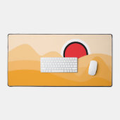 柔術 – 白帯 – 黒帯日 デスクマット (キーボード&マウス)