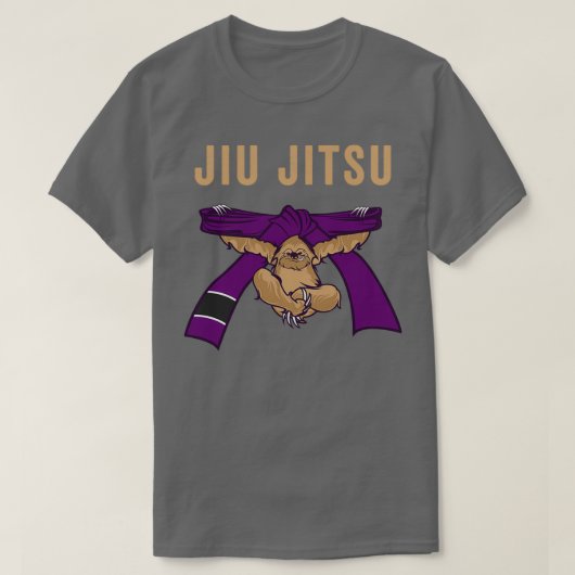 柔術BJJスロース柔術プルプルベルト付きTex Tシャツ (デザイン正面)