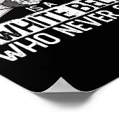 柔術Bjj黒帯は白い帯で ポスター (角)