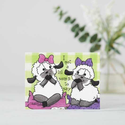 柔話軟な子羊 ポストカード (スタンド正面)