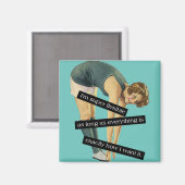 柔軟すごいなおもしろいヴィンテージ マグネット (正面/裏面)