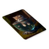 柔軟なティーカップの子猫 マグネット (右側)