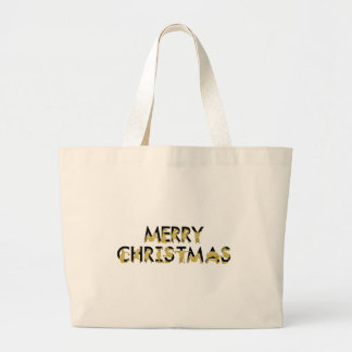 柔軟なポニー書でのメリークリスマス ラージトートバッグ