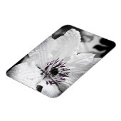 柔軟なマグネット – 白いクレマチスフラワー マグネット (左側)