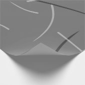 柔軟なモノクロよくはしゃぐシンプル ラッピングペーパー (角)