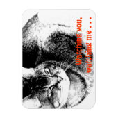 柔軟な冷蔵庫用マグネット- Watchful Cat マグネット (縦)