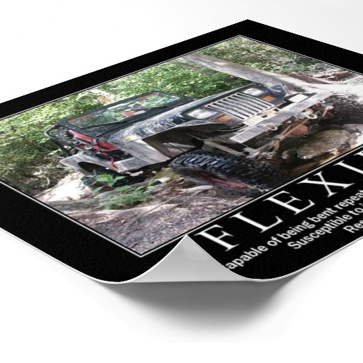 柔軟な ポスター (角)