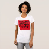 柔軟なYes I及びYesそれは凝視するために失礼です Tシャツ (正面フル)