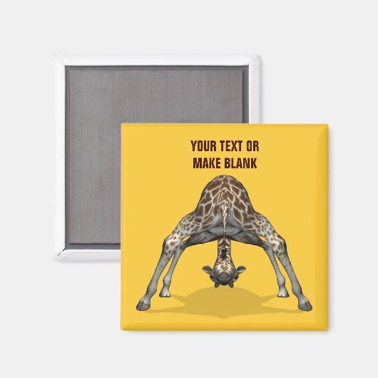 柔軟キリン マグネット (正面/裏面)