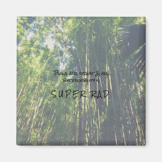 柔軟性はすごい素晴らしい可愛い引用文磁石 マグネット (正面)