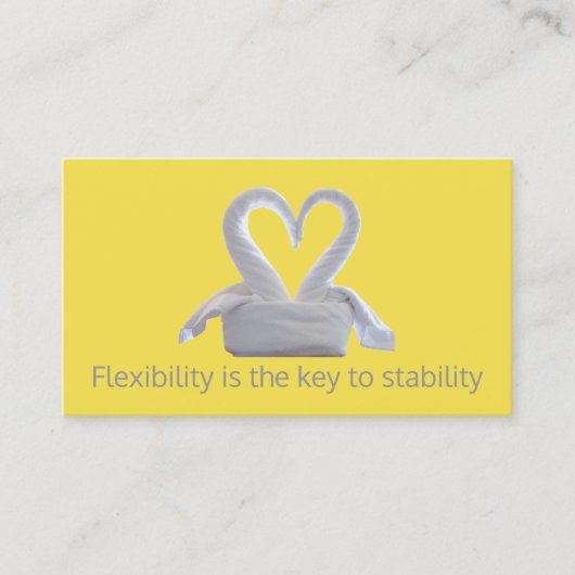 柔軟性コーチングカード 名刺 (正面)