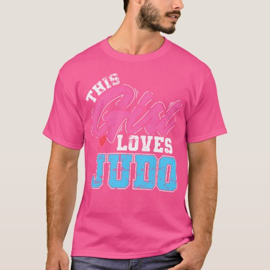柔道この少女は柔道が大好き Tシャツ (正面)
