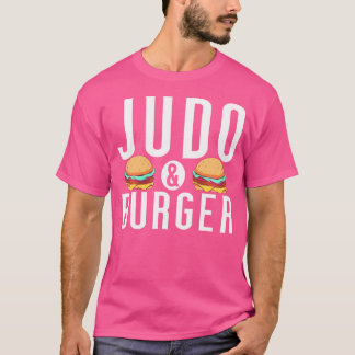 柔道とバーガー愛好家の柔道 Tシャツ