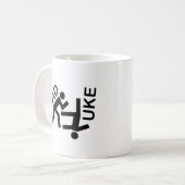 柔道のテーマのギア コーヒーマグカップ (正面左)