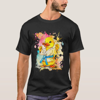 柔道のラバーダック ネイチャーキックボクシング テコンドー Tシャツ