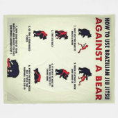 柔道の使い方 フリースブランケット (正面(横))