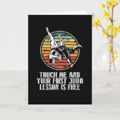 柔道の最初のレッスン カード (黄色い花)