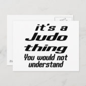 柔道の物デザイン ポストカード (正面/裏面)