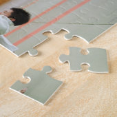 柔道の試合に出場する2人の男性3 ジグソーパズル (側面)